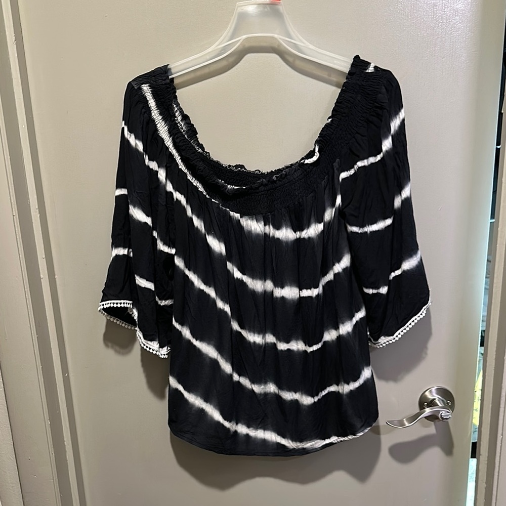 Sucrefas Tie Dye off the shoulder top sz XL